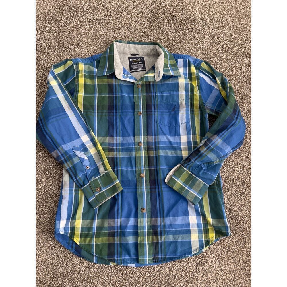 Nautica youth medium (10-12) button down shirt